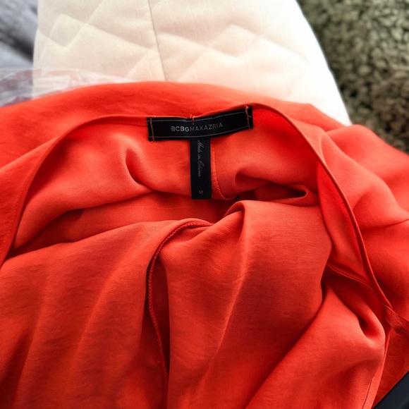 BCBGMaxAzria Vibrant Orange Backless Dress - Picture 6 of 6